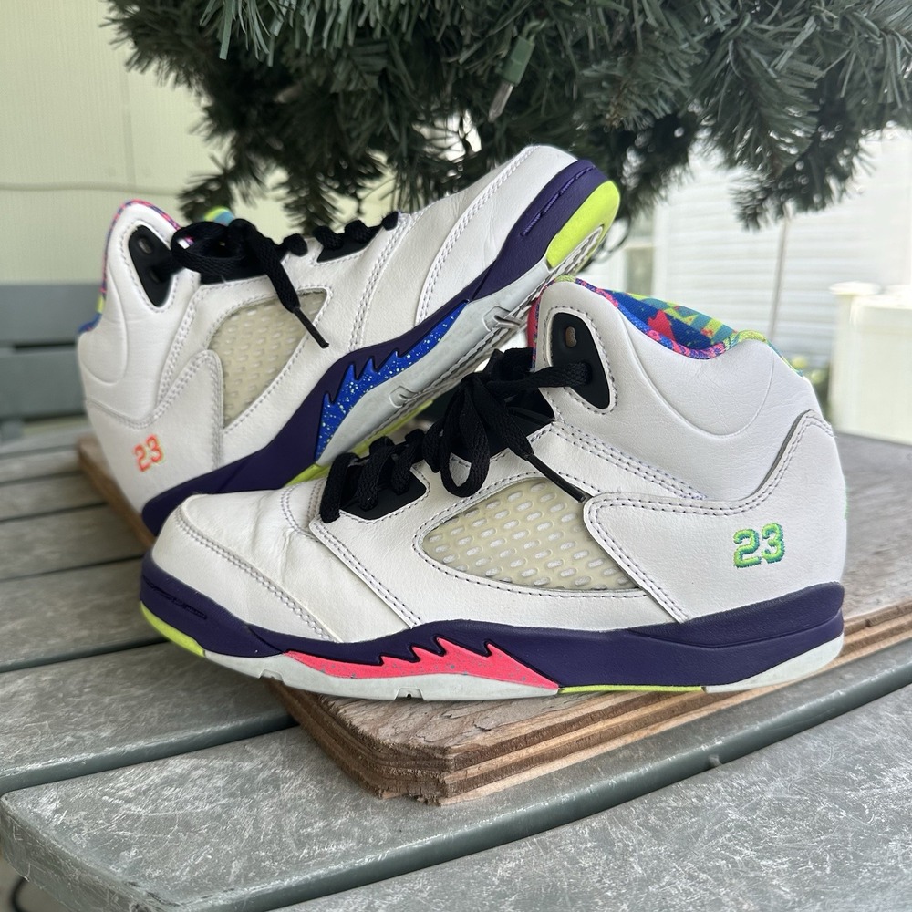 Nike Air Jordan 5 Retro PS Alternate Bel-Air Kids Size 2.5Y Sneakers DB3026-100